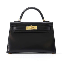 Load image into Gallery viewer, HERMES Mini Kelly Do Black Box Calf Leather
