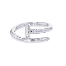 Load image into Gallery viewer, CARTIER Juste Un Clou Ring Size 53/#13B4092753 18K White Gold
