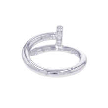 Load image into Gallery viewer, CARTIER Juste Un Clou Ring Size 53/#13 B4092753 18K White Gold
