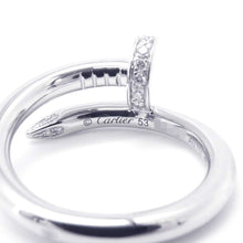 Load image into Gallery viewer, CARTIER Juste Un Clou Ring Size 53/#13 B4092753 18K White Gold
