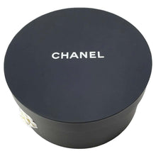 Load image into Gallery viewer, CHANEL CC Logo Ribbon Straw Hat Size M Beige/Gray Straw Cotton
