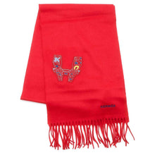 Load image into Gallery viewer, HERMES Scarf Odyssey IMPRIME HERMES ODYSEE Red Cashmere100%
