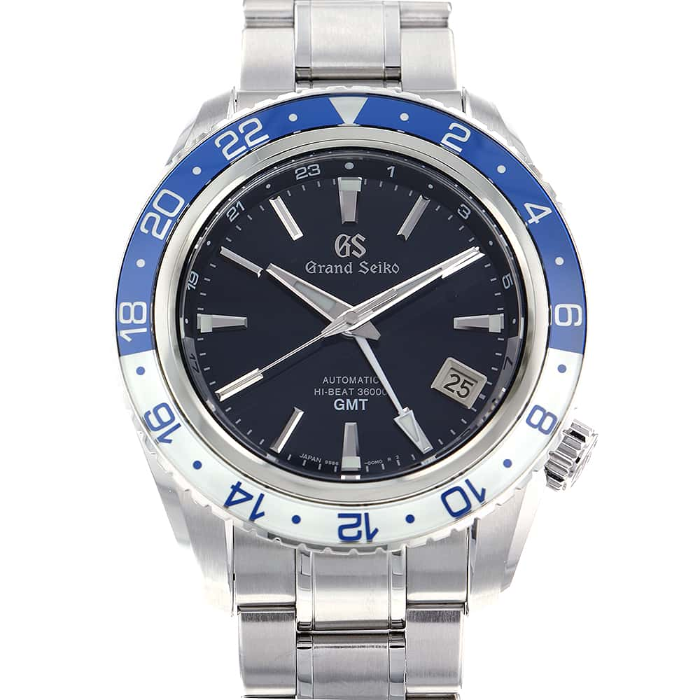 SEIKO Grand Seiko Sports Collection Mechanical Hi-Beat36000 GMT W44.2mm Stainless Steel Midnight Blue Dial SBGJ237