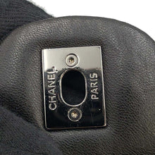 将图像加载到图库查看器中，CHANEL CC Logo Patchwork ChainShoulder Bag Black/Gray Lambskin Tweed
