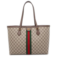 将图像加载到图库查看器中，BALENCIAGA Gucci collaboration The Hacker Medium Tote Beige/Brown 680125 PVC Leather
