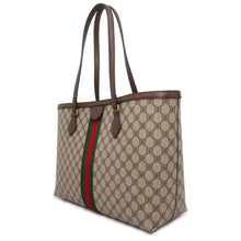 Load image into Gallery viewer, BALENCIAGA Gucci collaboration The Hacker Medium Tote Beige/Brown 680125 PVC Leather
