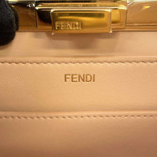 Load image into Gallery viewer, FENDI Peekaboo ISeeU Antonio Lopez White/Brown/Beige8BN321 Leather suede Size Medium
