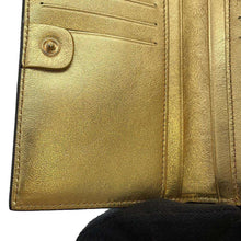 Load image into Gallery viewer, FENDI Baguette Zucca Medium Wallet Gold 8M0419 Leather
