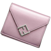 将图像加载到图库查看器中，FENDI FFDiamondWallet Pink 8M0480 Laminated leather
