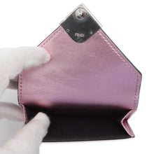 将图像加载到图库查看器中，FENDI FFDiamondWallet Pink 8M0480 Laminated leather
