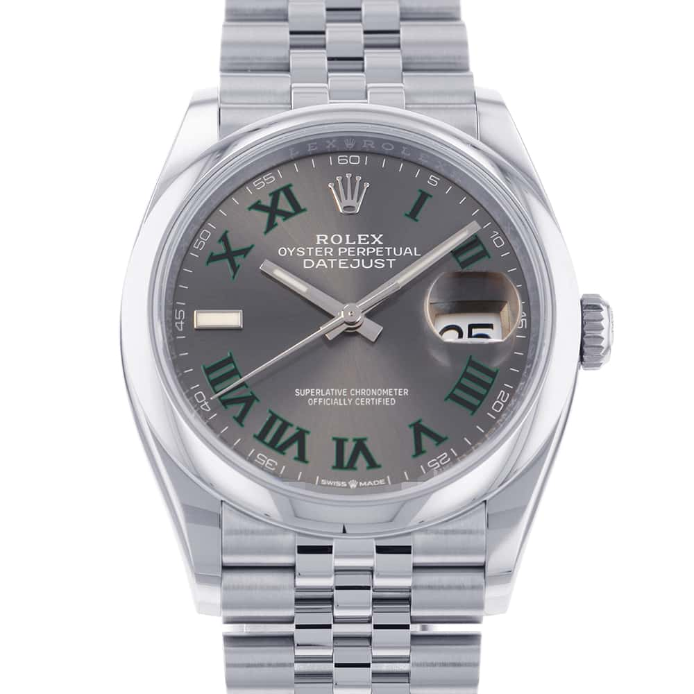 ROLEX Datejust W36mm Stainless Steel Slate Dial 126200