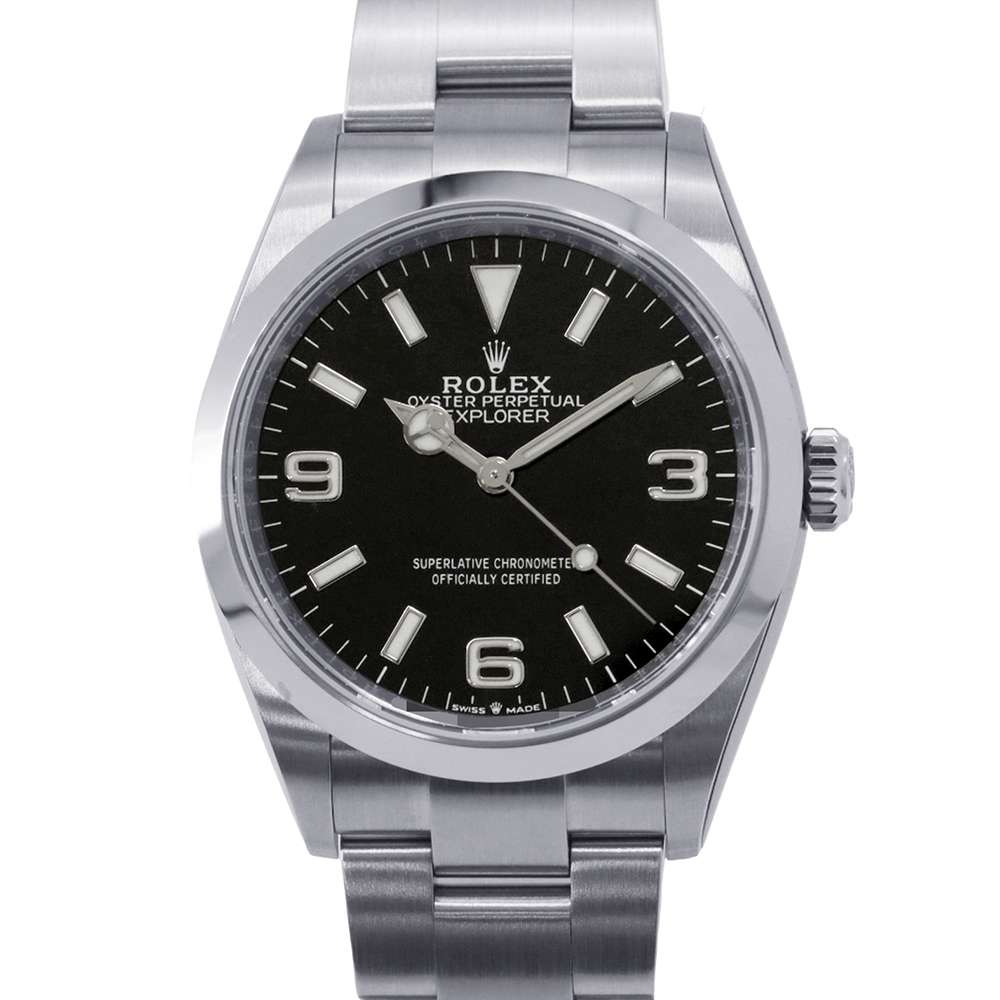 ROLEX Explorer I W36mm Stainless Steel Black Dial124270