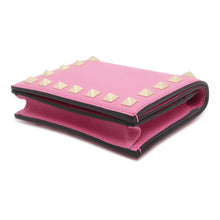 Load image into Gallery viewer, Valentino Garavani Lock Studded Bi-fold Wallet Pink WW2P0P39BOL Leather
