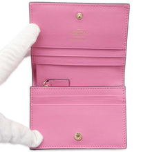 Load image into Gallery viewer, Valentino Garavani Lock Studded Bi-fold Wallet Pink WW2P0P39BOL Leather
