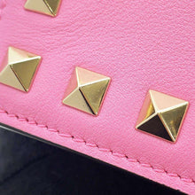 Load image into Gallery viewer, Valentino Garavani Lock Studded Bi-fold Wallet Pink WW2P0P39BOL Leather
