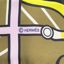 Load image into Gallery viewer, HERMES Twilly Quadriage Bayader Yellow/Multicolor Silk100%
