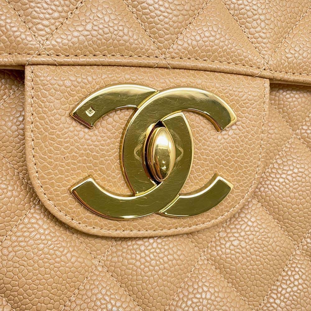 CHANEL ベージュ レザー 小物入れ　14500円→11000円 CHANEL ベージュ レザー 小物入れ 14500円→11000円 CHANEL