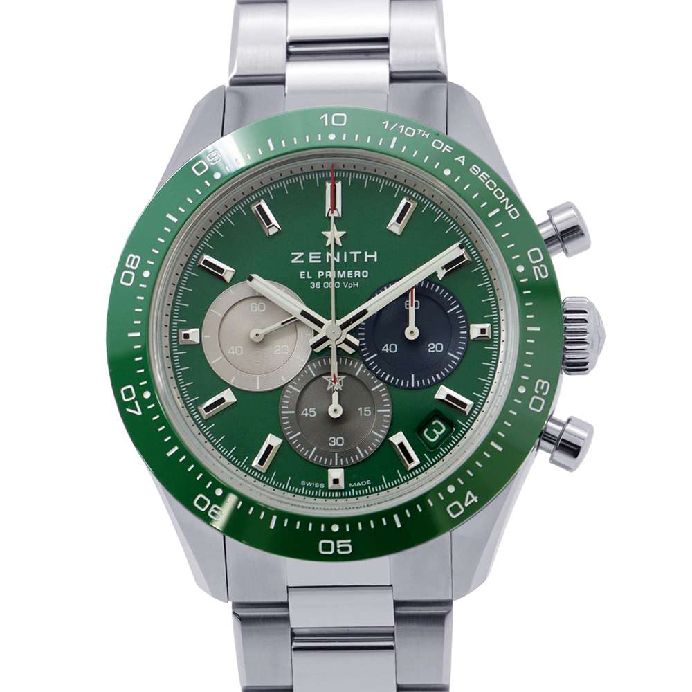 ZENITH Chronomaster Sports W41mm Stainless Steel Green Dial 03.3119.3600/56.M3100