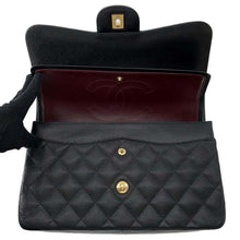 Load image into Gallery viewer, CHANEL Matelasse W Flap ChainShoulder Bag Black A58600 Caviar Leather Size 30
