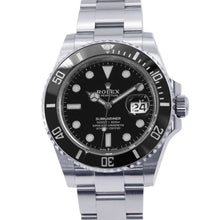 将图像加载到图库查看器中，ROLEX Submariner-Date W41mm Stainless Steel Black Dial 126610LN
