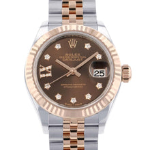 将图像加载到图库查看器中，ROLEX Lady-Datejust W28mm K18PG Stainless Steel Chocolate Dial 279171G
