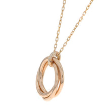 将图像加载到图库查看器中，CARTIER Trinity Necklace 2009 Christmas Limited B3044700 18K Pink Gold
