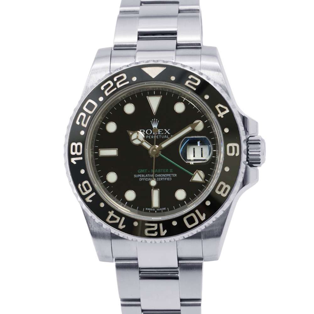 ROLEX GMT Master II W40mm Stainless Steel Black Dial 116710LN