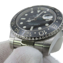 将图像加载到图库查看器中，ROLEX GMT Master II W40mm Stainless Steel Black Dial 116710LN
