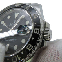 将图像加载到图库查看器中，ROLEX GMT Master II W40mm Stainless Steel Black Dial 116710LN
