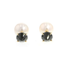 将图像加载到图库查看器中，TASAKI Refined Rebellion BlackSpinel Earring E-3657-18KYG 18K Yellow Gold
