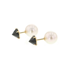 将图像加载到图库查看器中，TASAKI Refined Rebellion BlackSpinel Earring E-3657-18KYG 18K Yellow Gold
