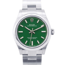 将图像加载到图库查看器中，ROLEX Oyster Perpetual W31mm Stainless Steel Green Dial277200
