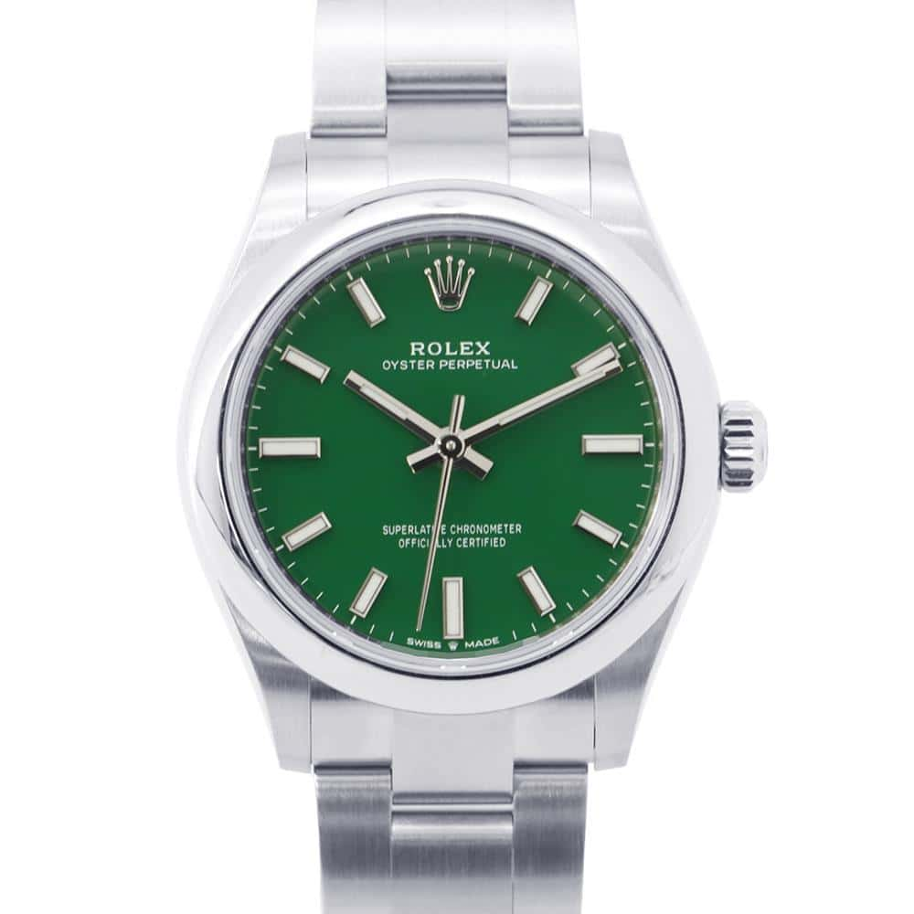 ROLEX Oyster Perpetual W31mm Stainless Steel Green Dial 277200