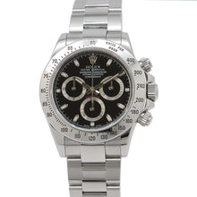 将图像加载到图库查看器中，ROLEX ROLEX Cosmograph Daytona W40mm Stainless Steel Black Dial 116520
