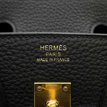 Load image into Gallery viewer, HERMES Birkin Black Togo Leather Size 25
