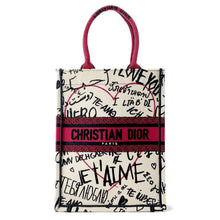 Load image into Gallery viewer, Dior Dior Amour Book Tote White/Red Canvas Size Small
