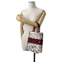 Load image into Gallery viewer, Dior Dior Amour Book Tote White/Red Canvas Size Small
