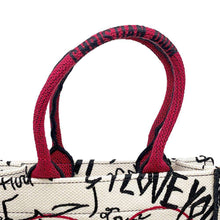 Load image into Gallery viewer, Dior Dior Amour Book Tote White/Red Canvas Size Small
