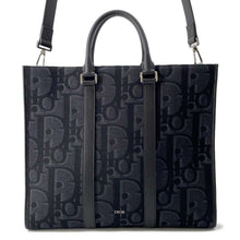 将图像加载到图库查看器中，Dior East West Tote Bag Black1ESSH232YXL_H03E Canvas Leather
