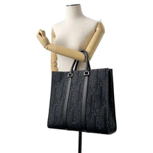 将图像加载到图库查看器中，Dior East West Tote Bag Black1ESSH232YXL_H03E Canvas Leather
