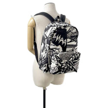 将图像加载到图库查看器中，CELINE Christian Marclay Backpack White/Black 188382BKG.38AW Canvas
