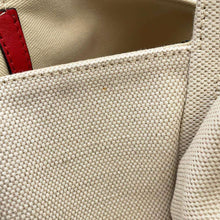 Load image into Gallery viewer, Valentino Garavani Atelier Tote Bag Beige/Red Canvas Leather
