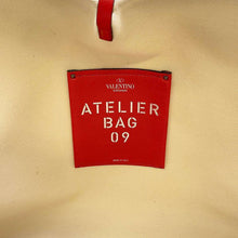 Load image into Gallery viewer, Valentino Garavani Atelier Tote Bag Beige/Red Canvas Leather
