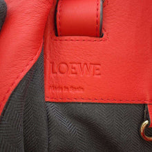 将图像加载到图库查看器中，LOEWE hammock Red Leather Size Medium
