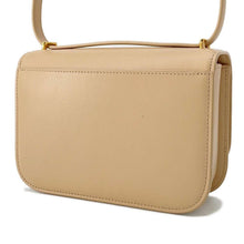 将图像加载到图库查看器中，LOEWE Goya Shoulder Bag Beige A896N09X01 Leather Size Small
