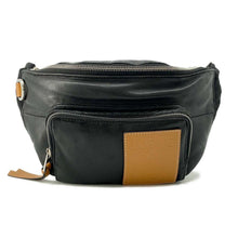 将图像加载到图库查看器中，LOEWE Puffy Crossbody Bag Black/Brown Leather
