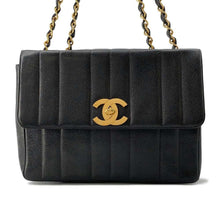 Load image into Gallery viewer, CHANEL Mademoiselle ChainShoulder Bag Black Caviar Leather
