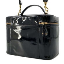 将图像加载到图库查看器中，CHANEL Vanity 2way Bag Black Patent Leather
