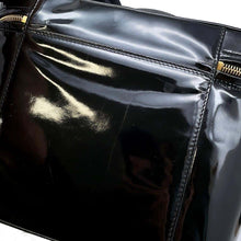 将图像加载到图库查看器中，CHANEL Vanity 2way Bag Black Patent Leather
