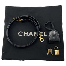 将图像加载到图库查看器中，CHANEL Vanity 2way Bag Black Patent Leather
